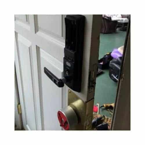 Black Door Handle Repaired By King Locksmith In Burtonsville Md
