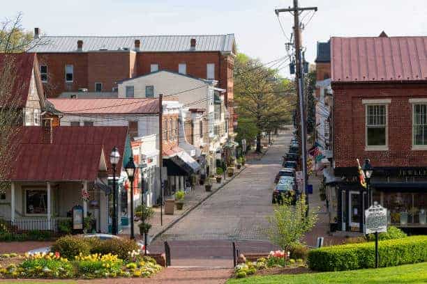 View Of The Streets Of Historic Annapolis In Maryland Door Repair Service Townson Md