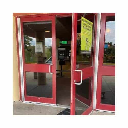 Red Double Door Was Repaired By King Locksmith In Burtonsville Maryland