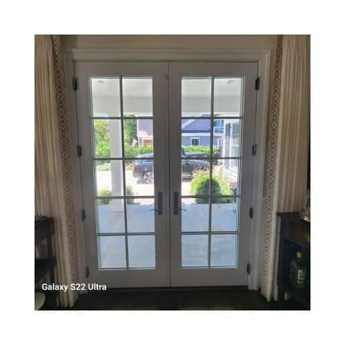 White French Door Repaired By King Locksmith In Burtonsville Maryland