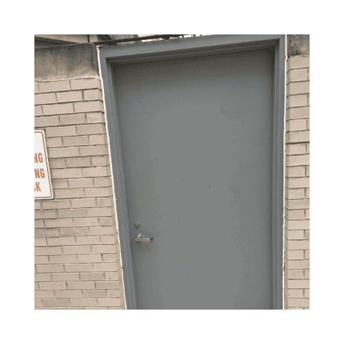 Hallow Metal Door Repair In Chevy Chase Maryland Grey Hollow Metal Door Successfully Repaired By King Locksmith Services In Chevy Chase Maryland