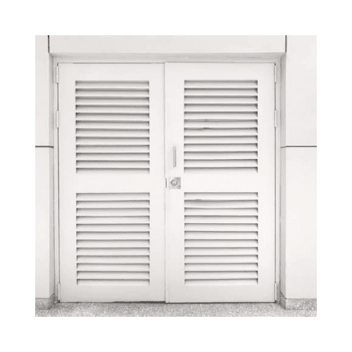 Sample Of White Louver Door In Hyattsville Maryland Repaired By King Locksmith And Doors Inc