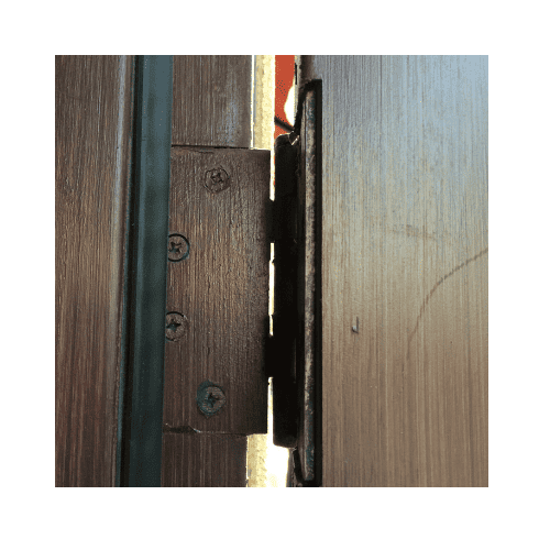 Brown Door With Brown Pivot &Amp; Hinge For Door Repair In Bethesda Maryland By King Locksmith