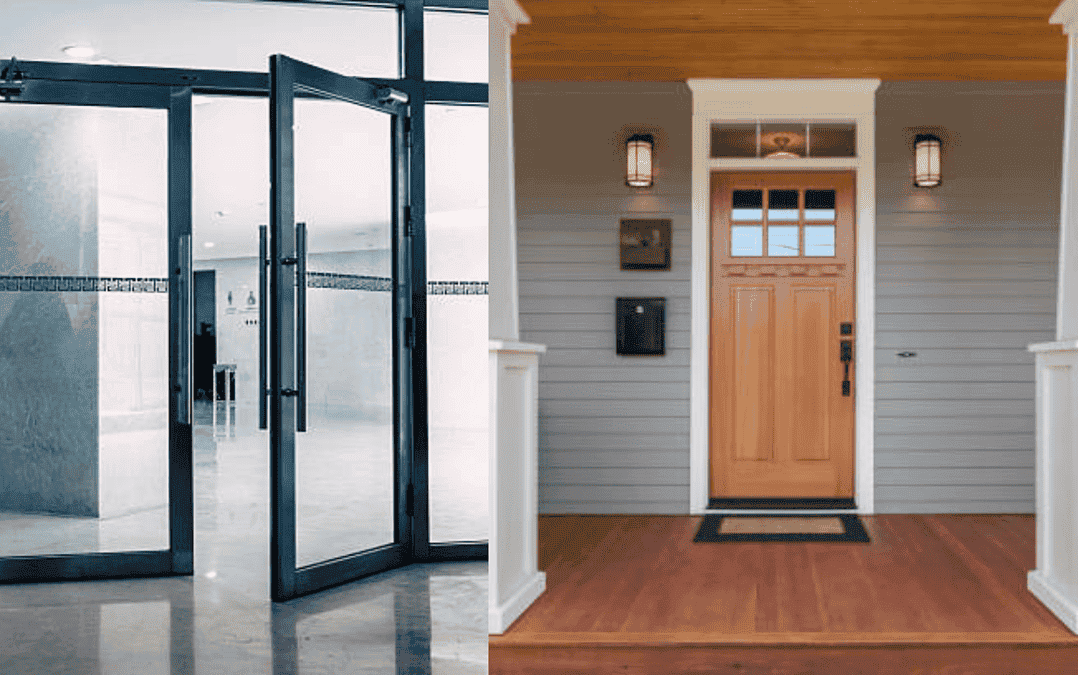 Residential and commercial door types explained by King Locksmith & Doors, Inc. - Explore materials and designs for homes and offices