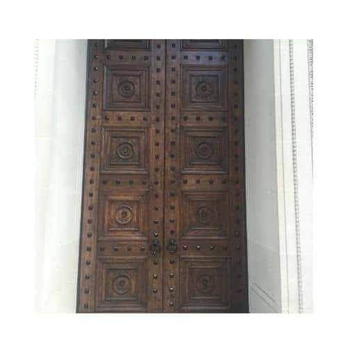 Actual Of Brown Antique Door Repaired By King Locksmith In Catonsville Md
