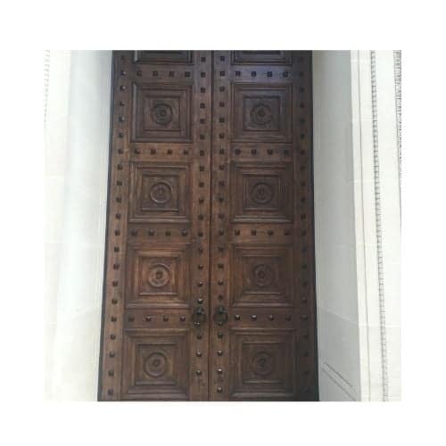 Actual Of Brown Antique Door Repaired By King Locksmith In Essex Md