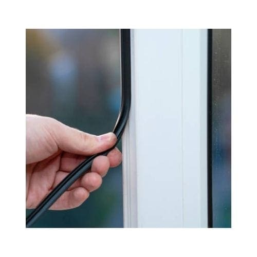 Door With Black Seal Replaced By King Locksmith In Potomac Maryland