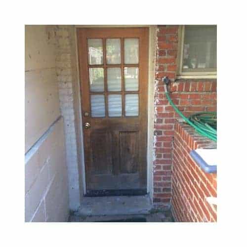 Brown Fiber Glass Door Repaired By King Locksmith In Catonsville Md