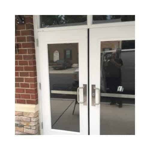Glass Door Repair In Pikesville Maryland White Glass Door For Repair In Pikesville Md By King Locksmith