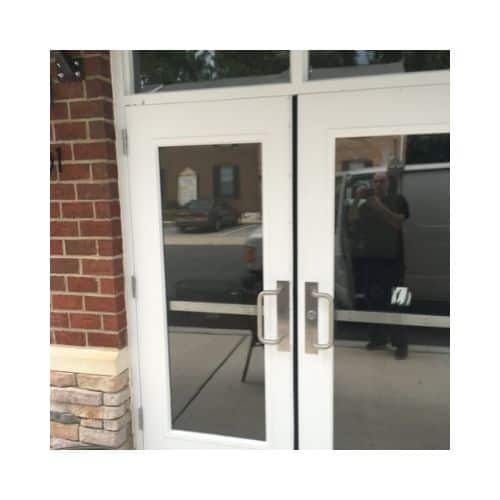 White Glass Door For Repair In Potomac Md By King Locksmith