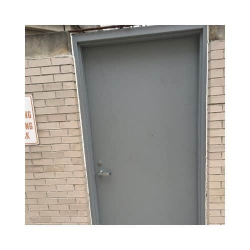 Grey Hollow Metal Door Successfully Repaired By King Locksmith Services In Potomac Maryland