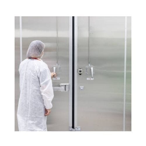 A Medical Staff Is In The Radiation Shield Door In Landover Md