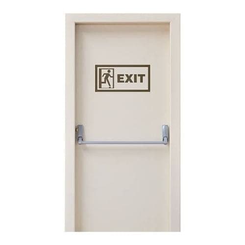 White Emergency Exit Door Compliance In Catonsville Maryland