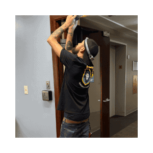 College Park Md Locksmith Services With King Locksmiths King Locksmith Technician Installing Or Repairing An Ada-Compliant Door System Inside A Commercial Building In College Park, Focusing On Accessibility And Compliance. King Locksmith Technician Installing Or Repairing An Ada-Compliant Door System Inside A Commercial Building In College Park, Focusing On Accessibility And Compliance.