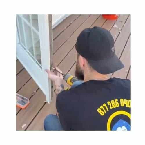 Patio Door Repair In Fulton Md A Locksmith From King Locksmith And Doors Inc. Repairing A Patio Door In Fulton Md.