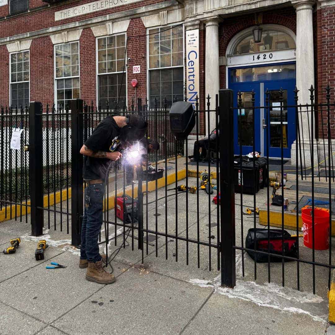 Pedestrian Gate Installation Md And Dc Our Locksmith Reinforced The Pedestrian Gate With Welding