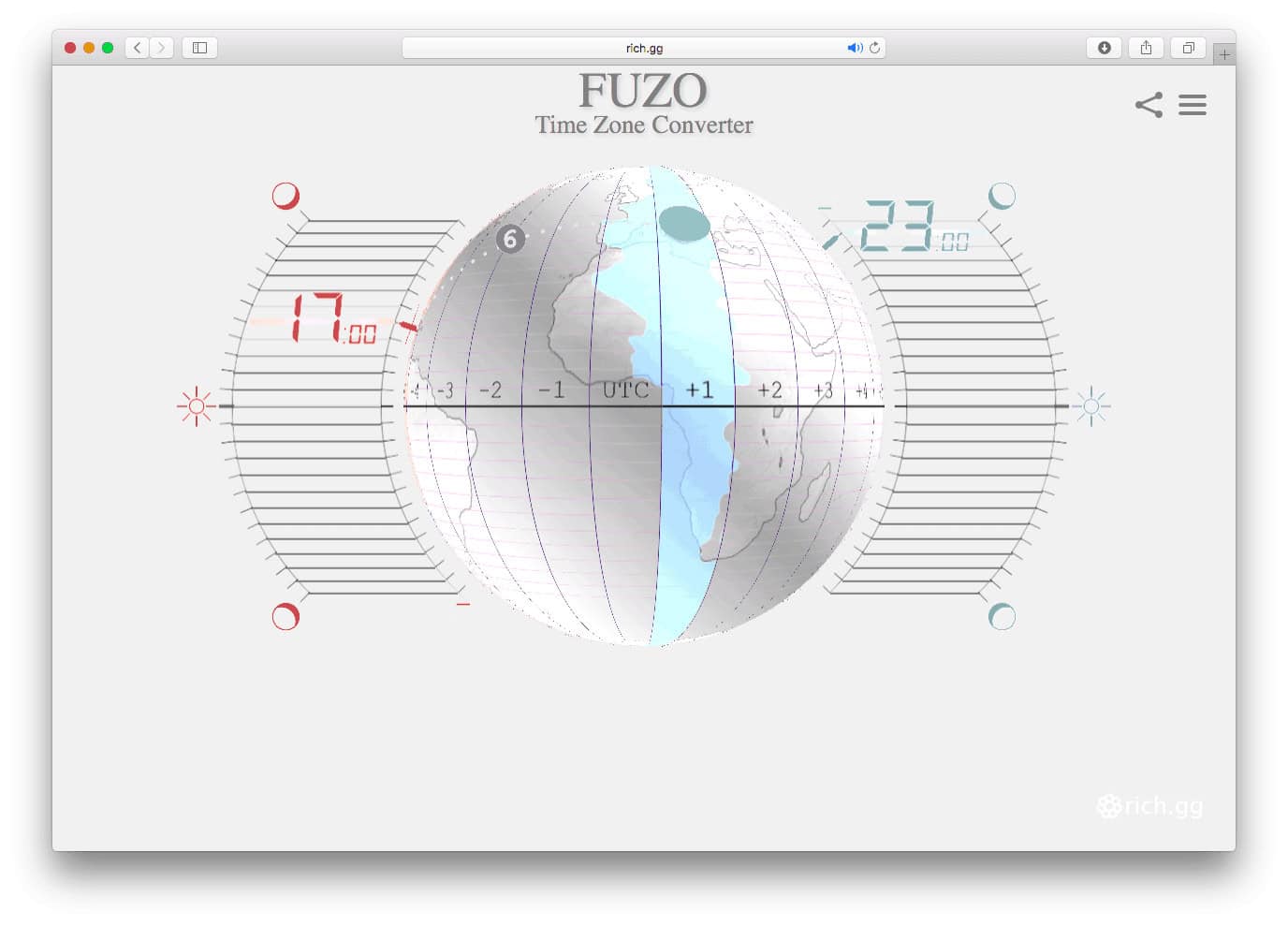 FUZO Time Zone Converter