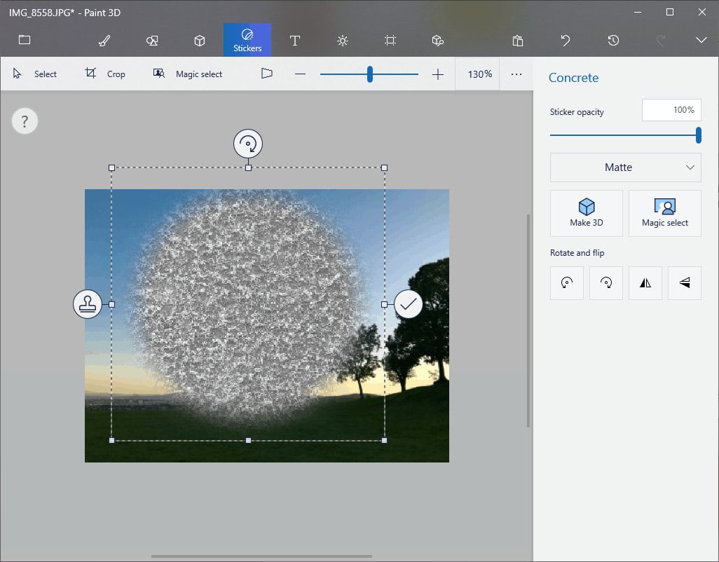 Click the image to add a texture object