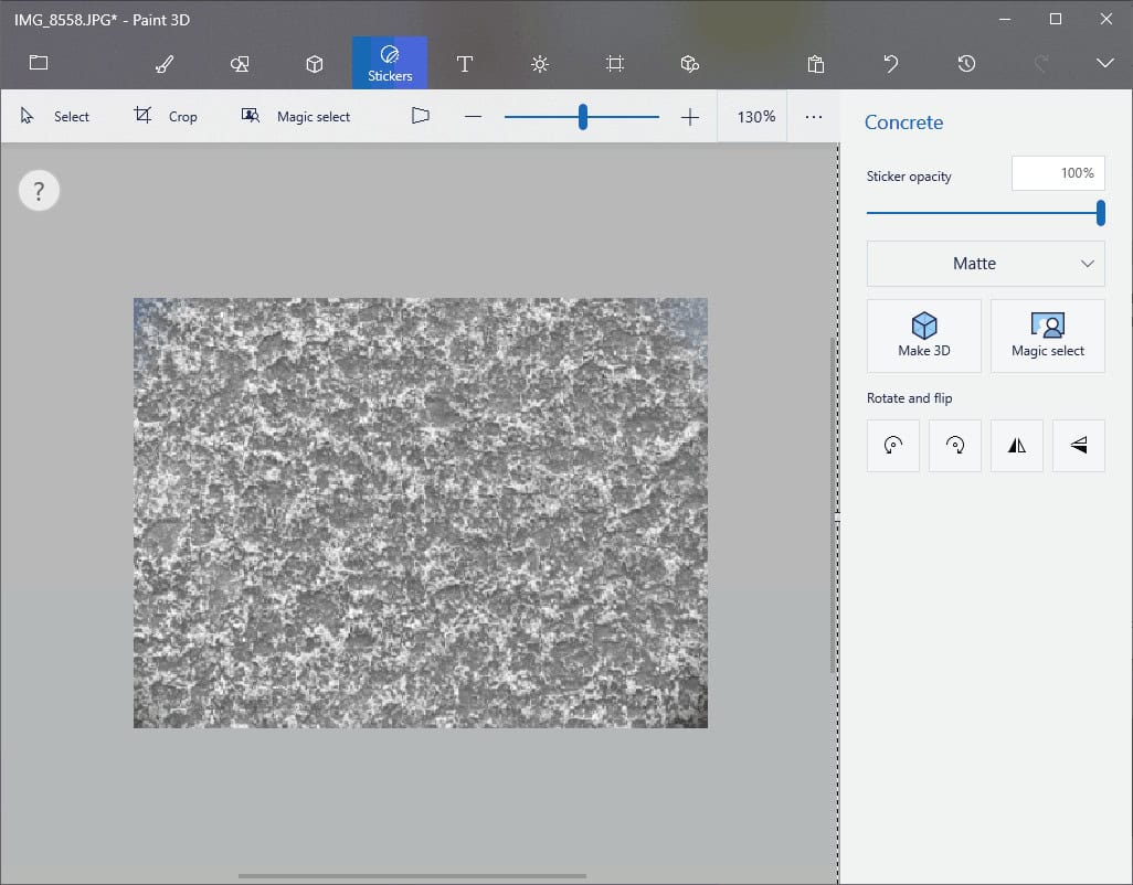 Resize the object so it covers the image whole