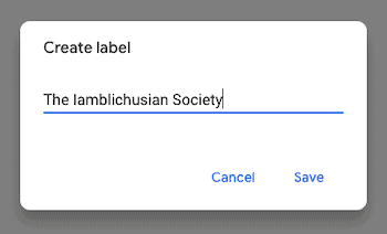 Type the name for your Gmail newsletter