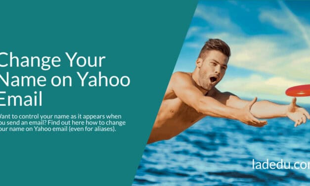 How to Change Your Name on Yahoo Mail