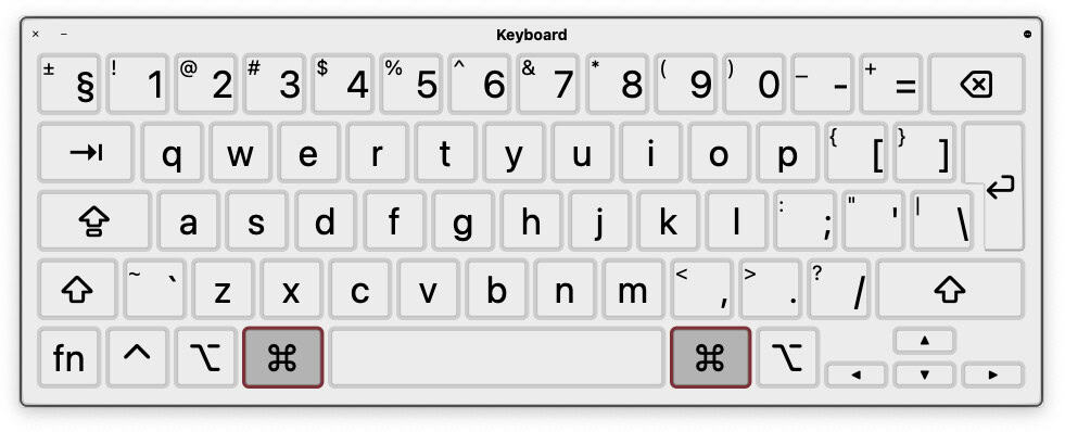 This is where the Command key is on a US Mac keyboard