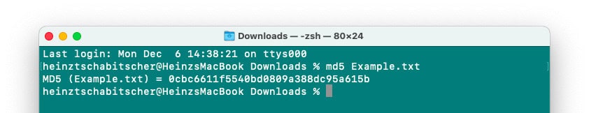 How to Check MD5SUM (or SHA256) on a Mac - La De Du
