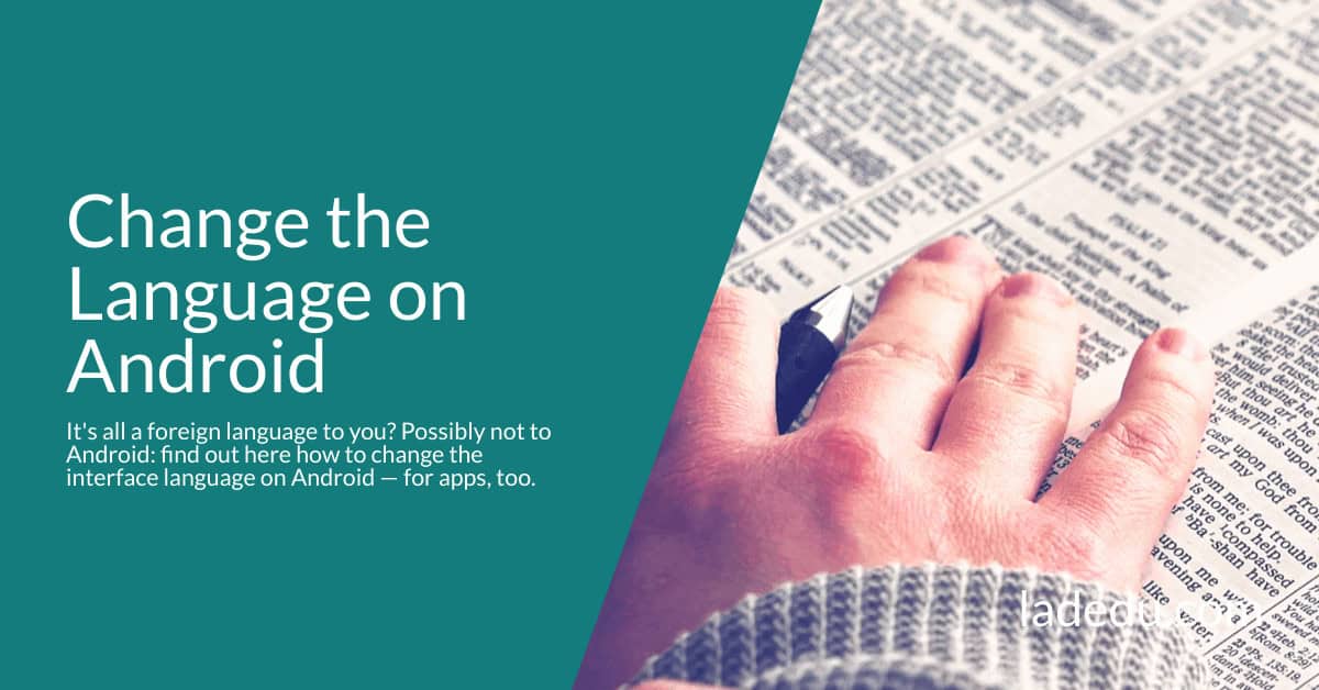 How to Change the System Language on Android