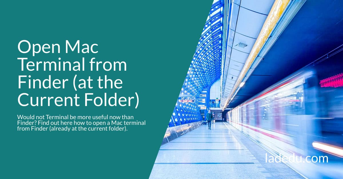 How to Open Mac Terminal in the Current Folder