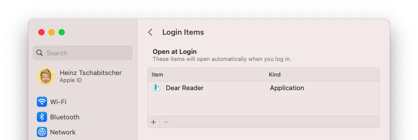 Add an app to login items for macOS Ventura