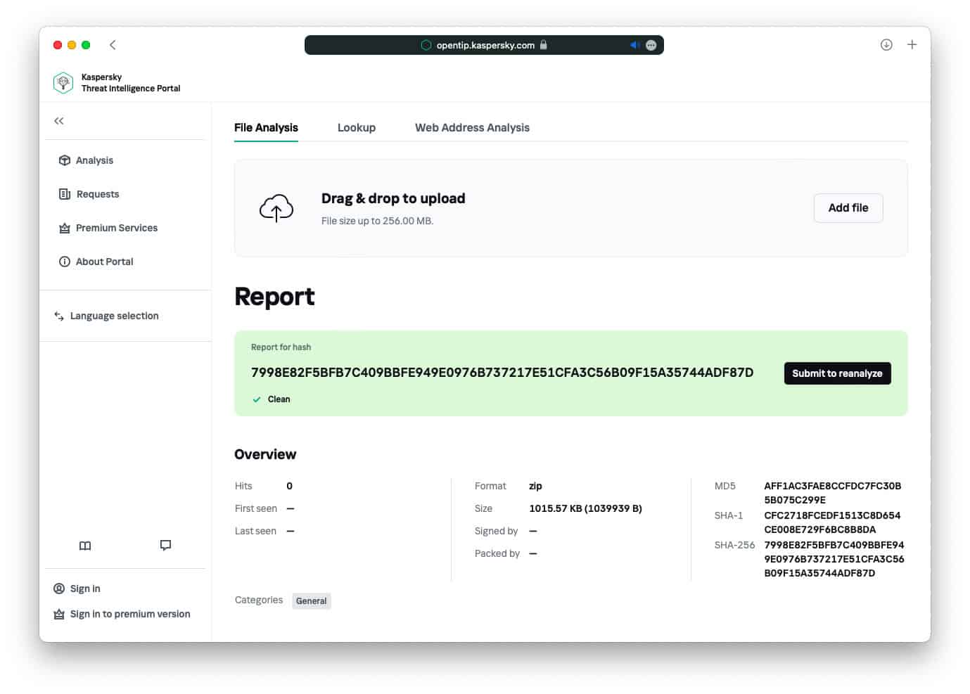 Kaspersky Threat Intelligence – Best Individual File Safety Checker
