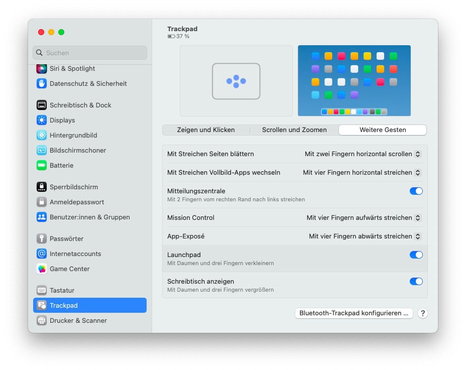 Launchpad am Mac Öffnen (Tastenkombination, Maus,…) La De Du