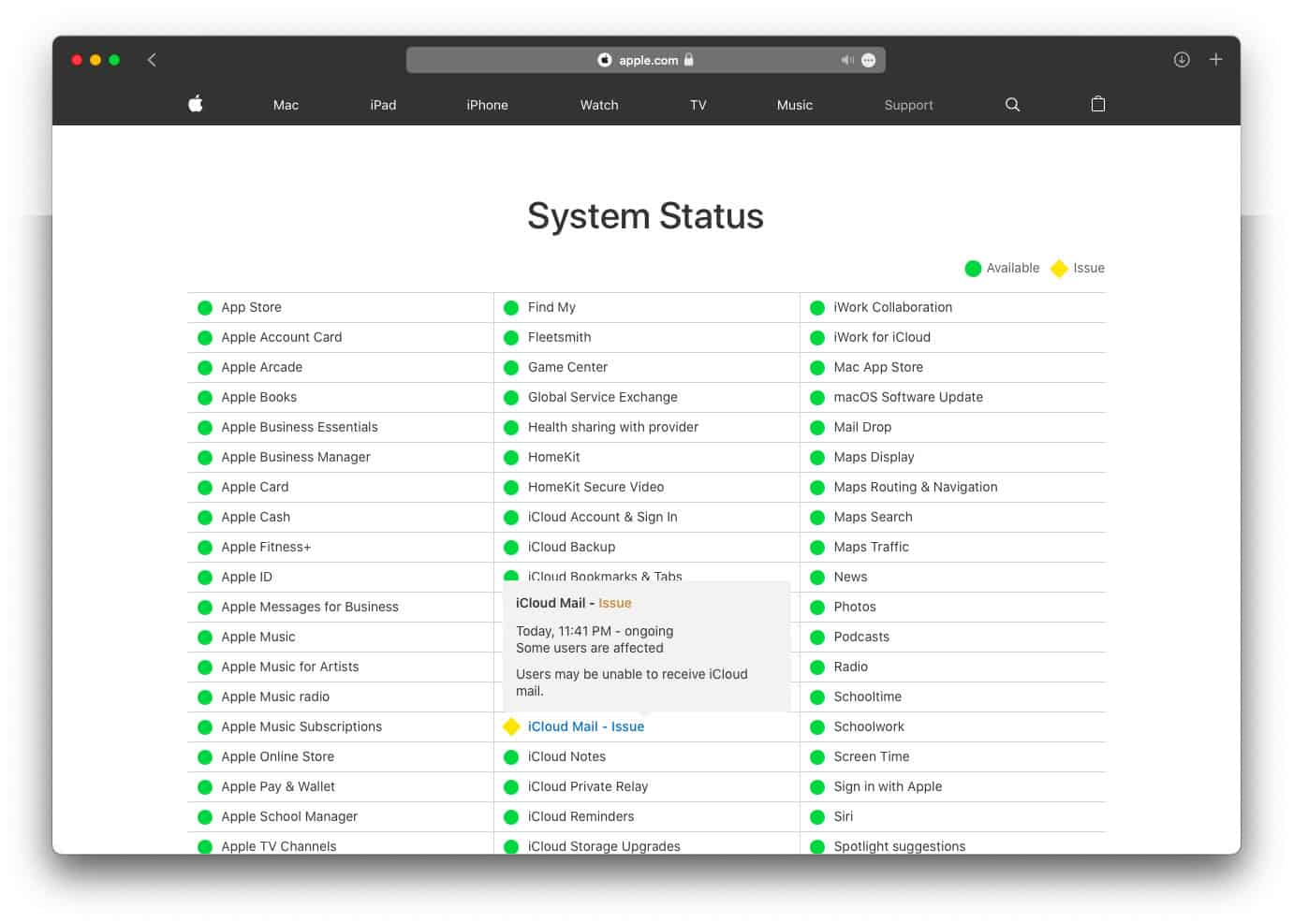 How to Check the iCloud Mail Status for Problems La De Du