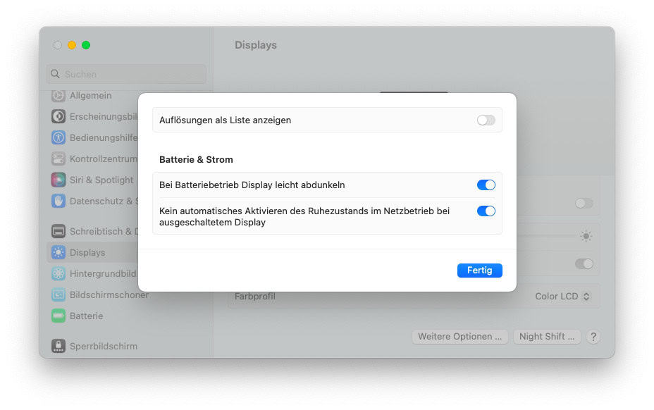 So können Sie den Ruhezustand am Mac deaktivieren