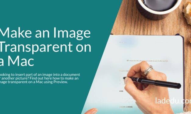 How to Make an Image Transparent with Mac Preview
