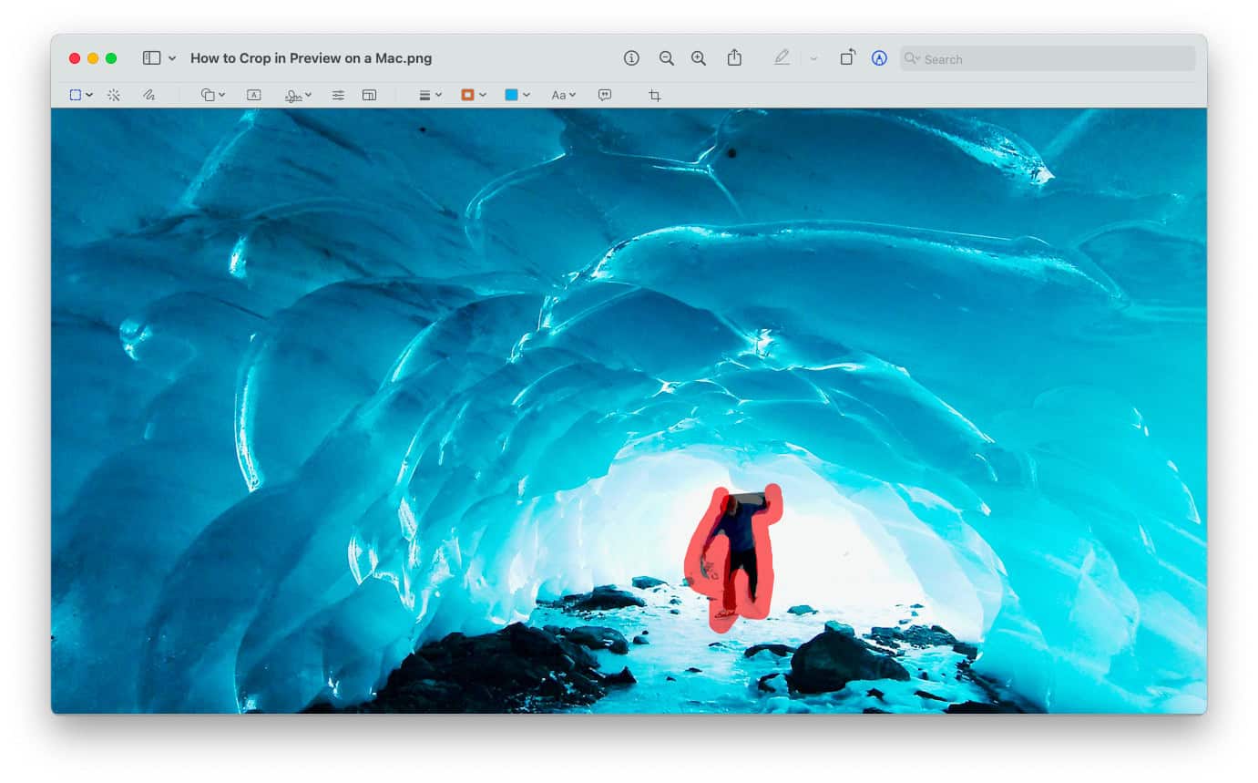 Using magic lasso to select in Preview