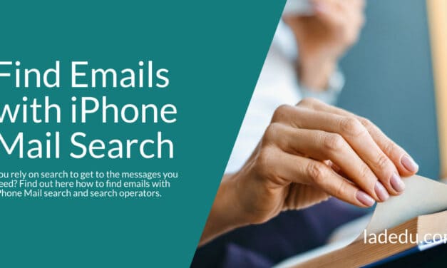 How to Search Email in iPhone Mail