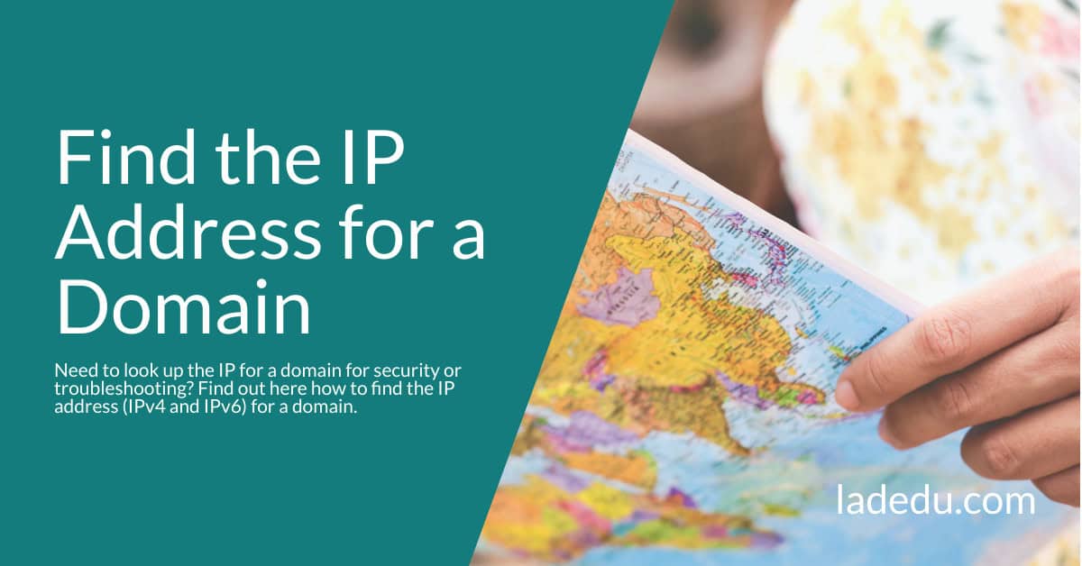 How to Find the IP Address for a Domain