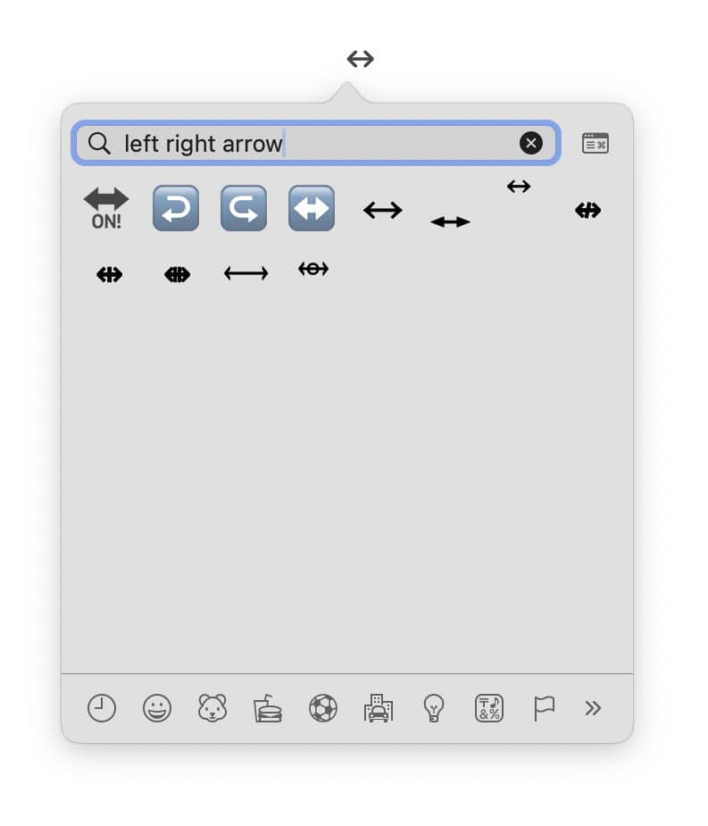 Insert a “vice versa” emoji on a Mac