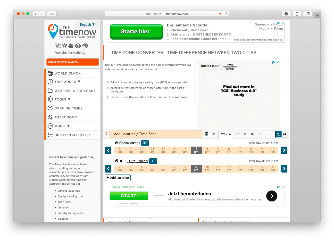 The Time Now Time Zone Converter