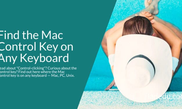 Where to Find the Mac Control (Ctrl) Key on a Keyboard