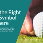 How to Insert the Right Angle Symbol ( ⦜ ) Anywhere