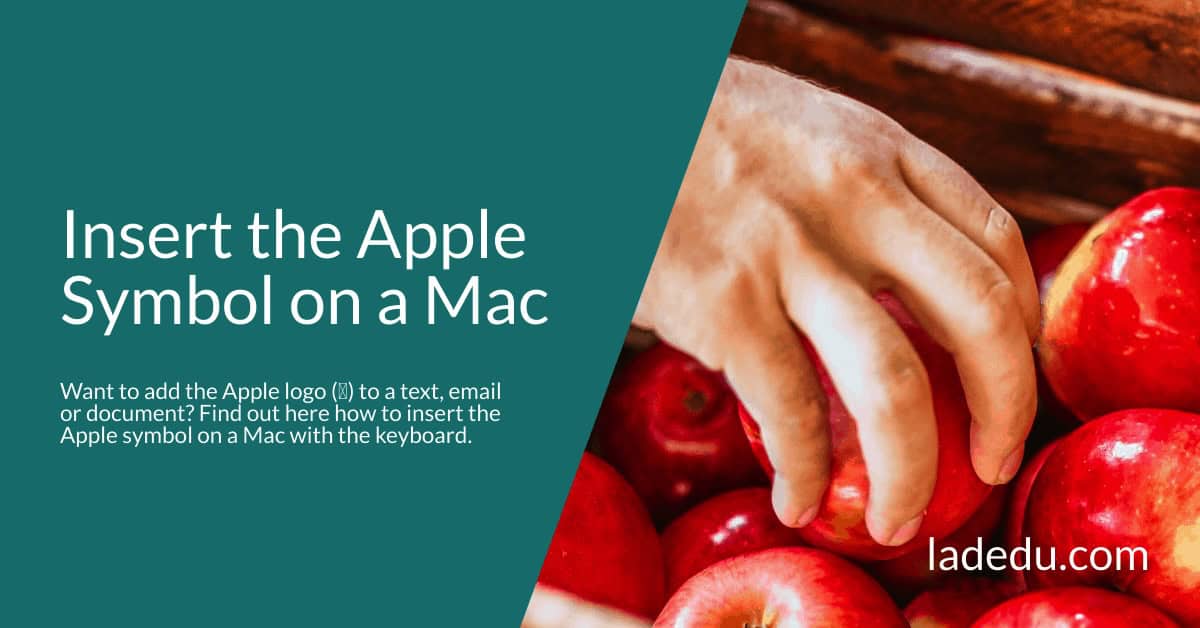 How to Make the Apple Logo Symbol on a Mac
