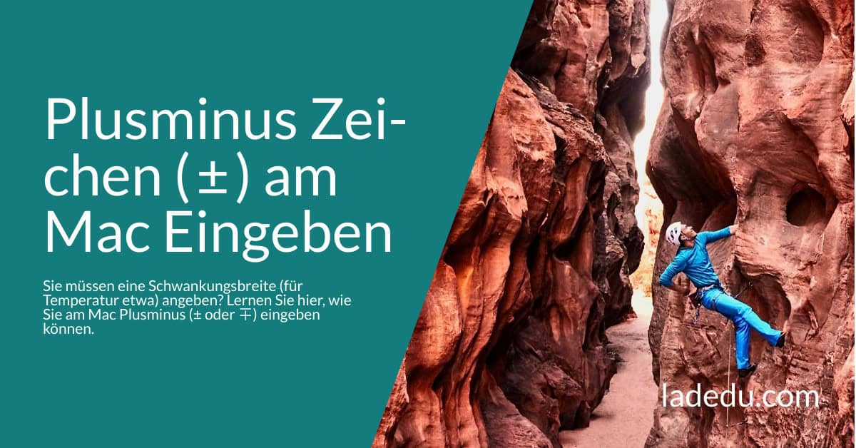 Das Plusminus Zeichen ( ± ) am Mac Eingeben: So Wird’s Gemacht