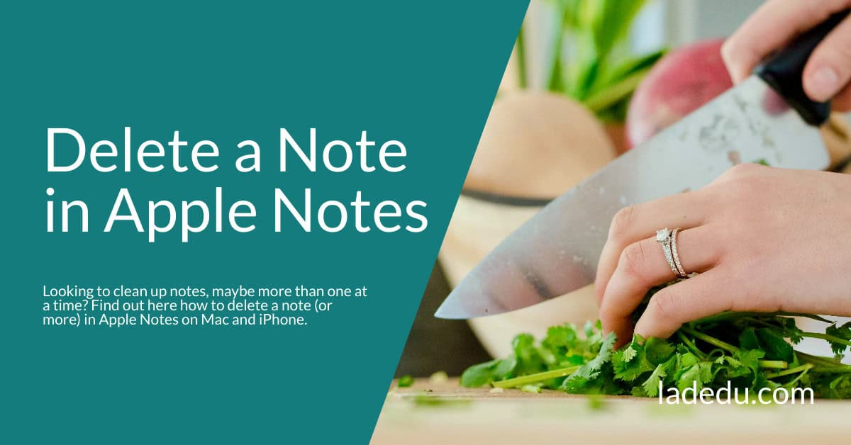 How to Delete a Note in Apple Notes