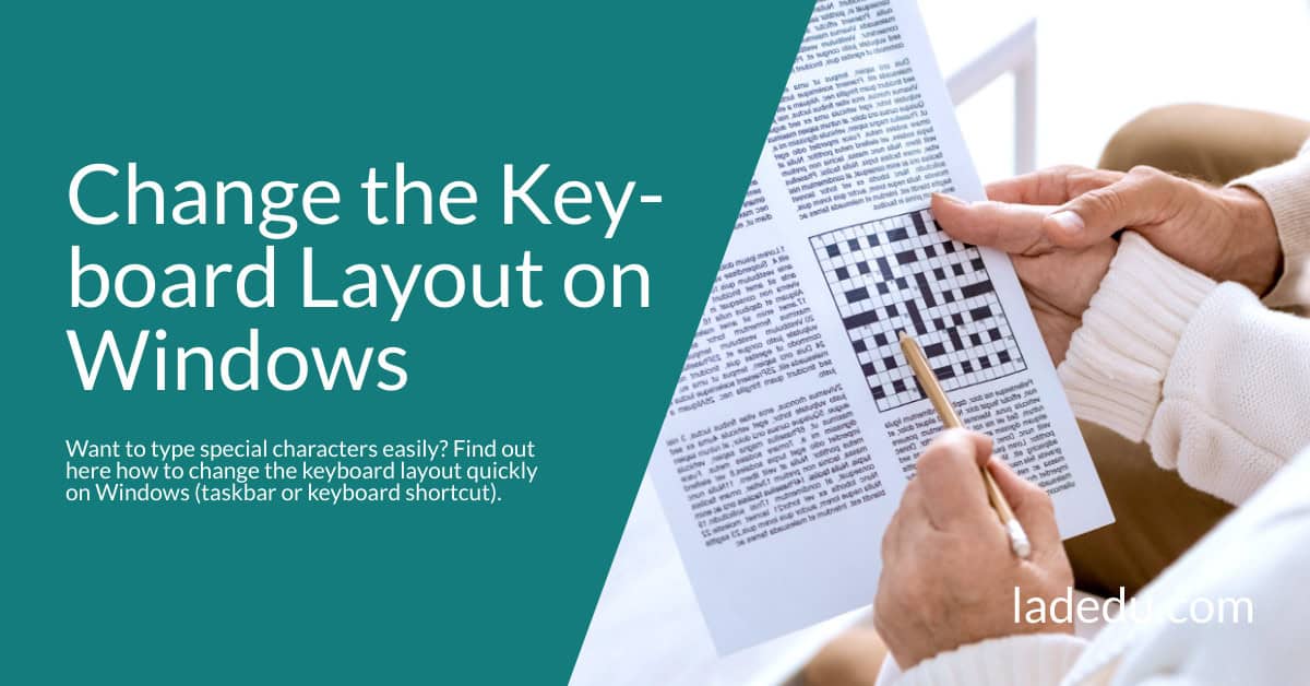 How to Change the Keyboard Layout on Windows