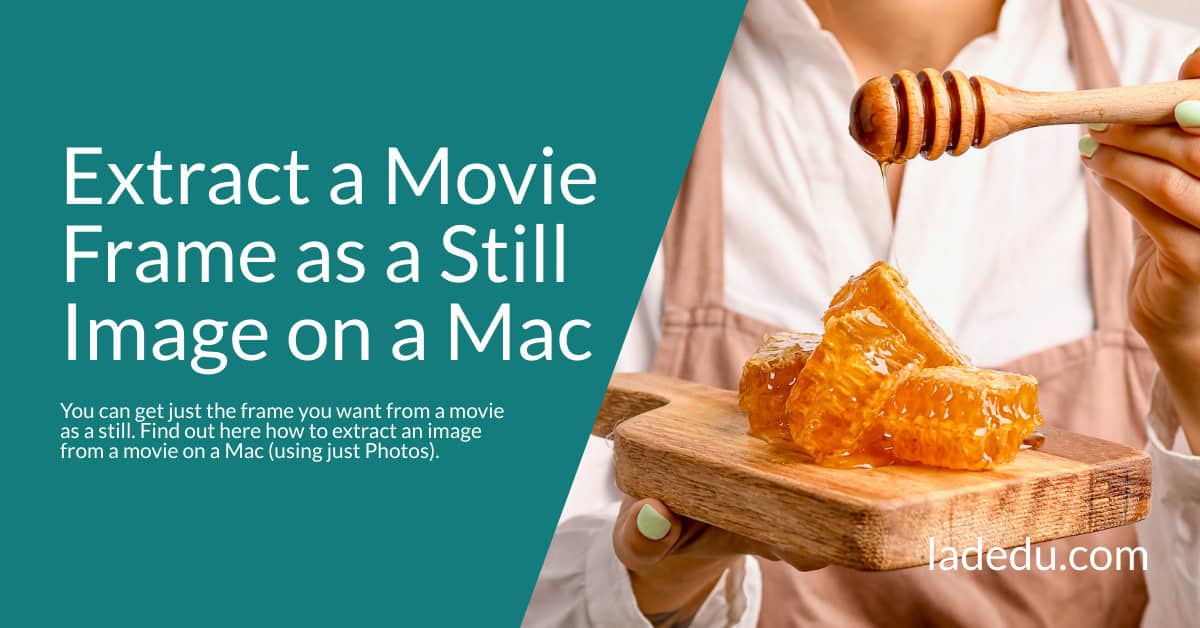 How to Extract a Still Image from a Movie on a Mac