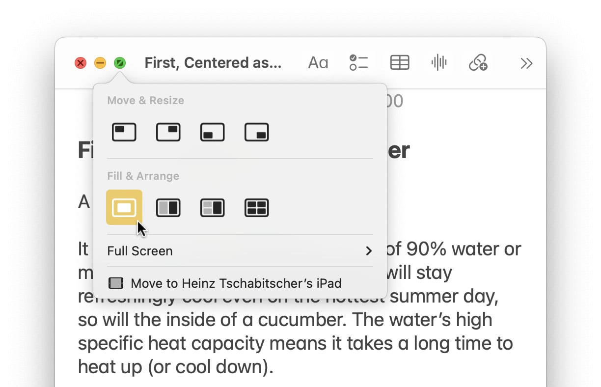 Centering a window with the title bar on a Mac