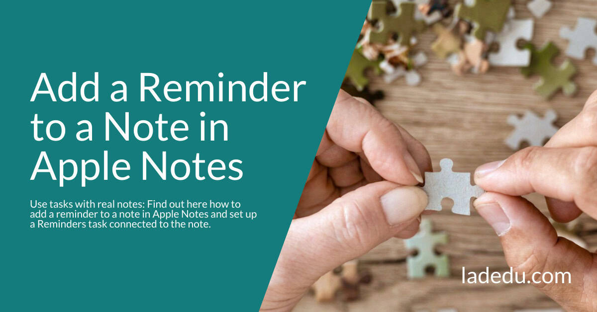 How to Add a Reminder to a Note in Apple Notes