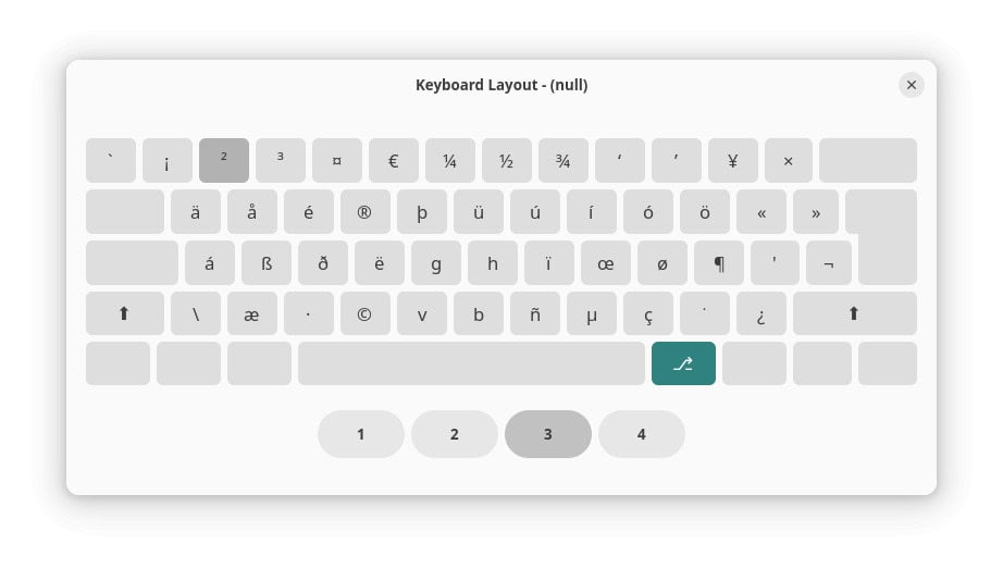 The symbol for “squared” on the Linux US-English International keyboard